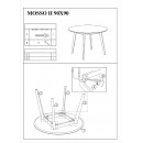 Стол обеденный SIGNAL MOSSO II дуб/дуб 90/75